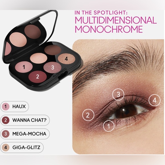 New MAC Connect in Color 6 Pan-eyeshadow palette a Embedded Burgundy - Picture 7 of 9